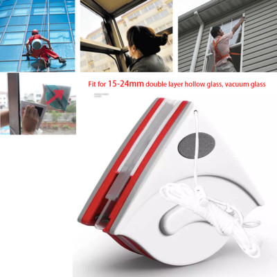 15-24mm Brush Cleaner Tool Window Clean Magnets Double-sided Glass Surface Wiper