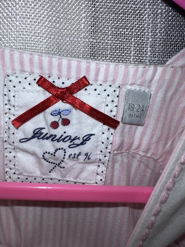 Designers at Debenhams Junior j Pink White Pink Stripe shorts playsuit 18-24 Mon - Picture 7 of 9