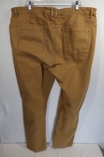 The Perfect Jean NYC Denkhaki Pants Mens 42x30 Slim Fit Thick Khaki Brown - Picture 8 of 9