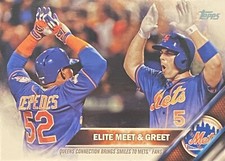 2016 Topps Series Two #643 Elite Meet and Greet New York Mets Baseball Card