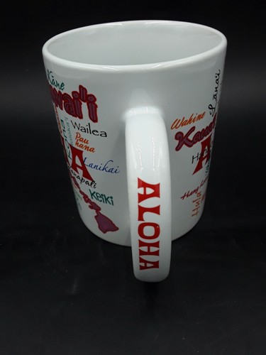 PALABRAS DE ALOHA Mahalo Ohana Hawaii Islands TAZA TAZA Oahu Maui Kauai - Imagen 3 de 9