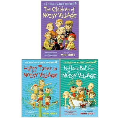 Astrid Lindgren Collection 3 Books Set (The Children of Noisy Village, Happy Tim