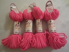 Lot 4 rolls of 2mm Neon Pink Amy Braided Nylon Macrame Craft Jewelry Cord 100yds