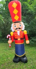 Inflatable Christmas 9ft Toy Soilder Gemmy Used 1 Time Clean Tested