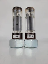EL34/6CA7 PHILIPS AMPEREX DD GETTER VACUUM TUBES  PAIR MADE IN HOLLAND