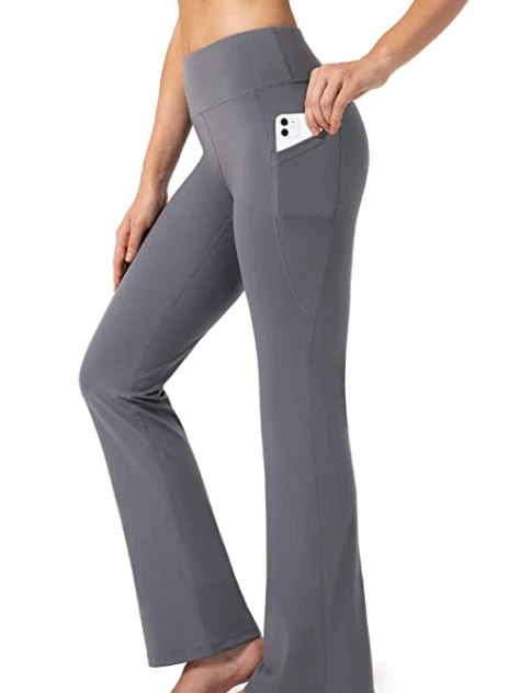 28/30/32/34 Inseam Women's Bootcut Yoga Pants Long Bootleg