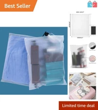 Versatile 100 Pcs 12x14 Ziplock Bags - Ideal for Clothing Packaging and Shipping