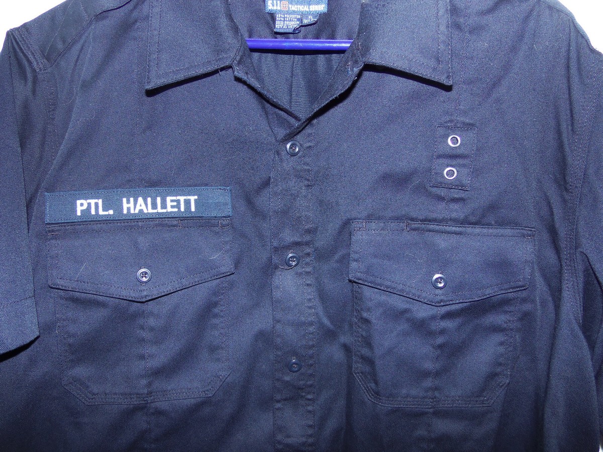 5.11 Tactical Series Zipper Up Dark Navy Blue Short Sleeve Uniform