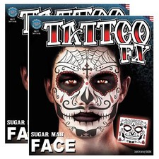 2 SETS - Sugar Man Face Tattoo FX Kit