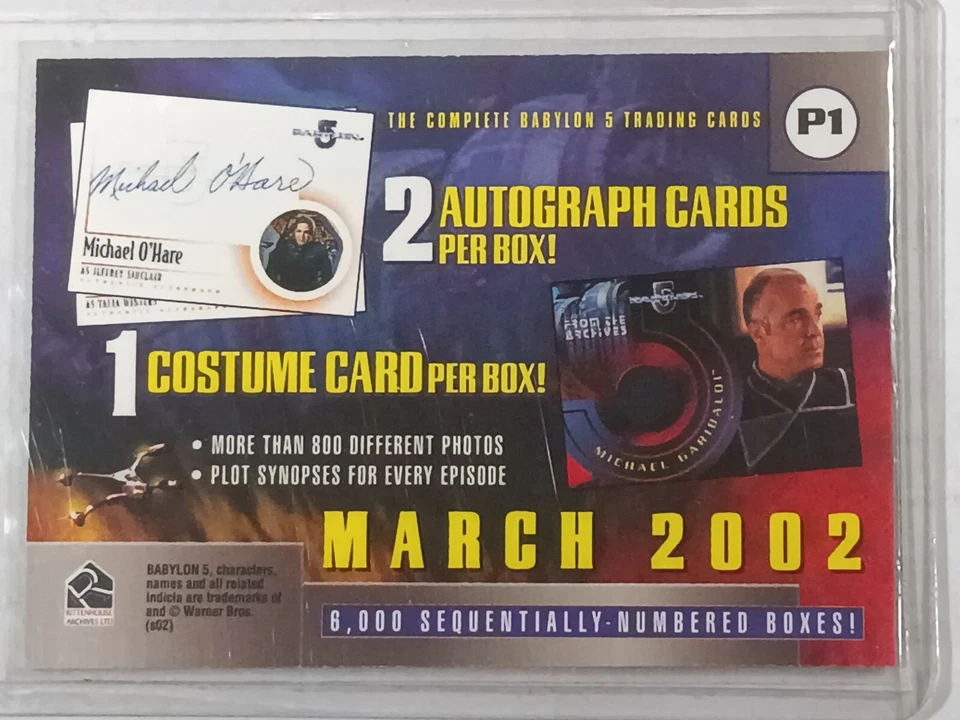 Babylon 5 The Complete Promo Card Rittenhouse Trading P1  - Image 2 of 4