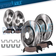 8pc Front Rear Disc Brake Rotors Brake Pads Kit for 2013 2014 Hyundai Santa Fe