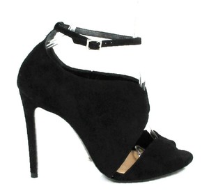 peep toe ankle strap booties