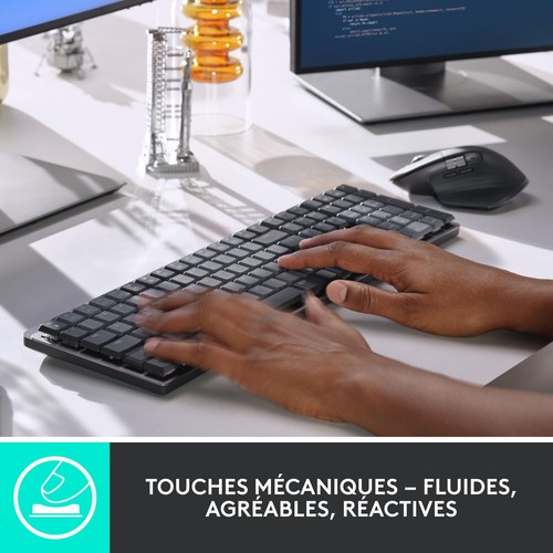 Logitech MX Mechanical Clavier Sans Fil Rétroéclairé Performant Boutons Tacti... - Photo 2/9