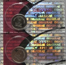2 Maxell CR1216 1216 3v Lithium Batteries Hologram