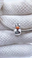 Authentic Duck Charm S925 Sterling Silver Charm For Bracelet