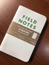 New Old Stock, Field Notes: White Capsule Viveladifference  Paper 3-Pack