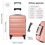 Kono 19-24-28 Inch 360 Swivel ABS Hard Shell Suitcase Luggage With TSA Lock - N BH10512