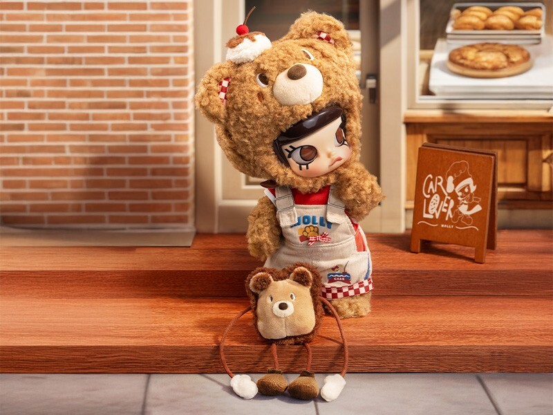 ぬいぐるみ MOLLY Bear Bread POPMART MOLLY Bear Bread 1/8 Action Figure - POP MART (United States)