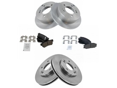Front and Rear Brake Pad and Rotor Kit For 01-03 Hyundai XG300 XG350 WF22J9