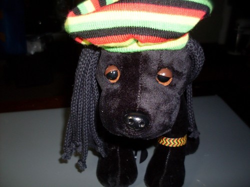 Ganz Webkinz Rockerz Dog Black Lab Plush Dreadlocks Island Rhythm No Code HM5112 - Picture 2 of 7