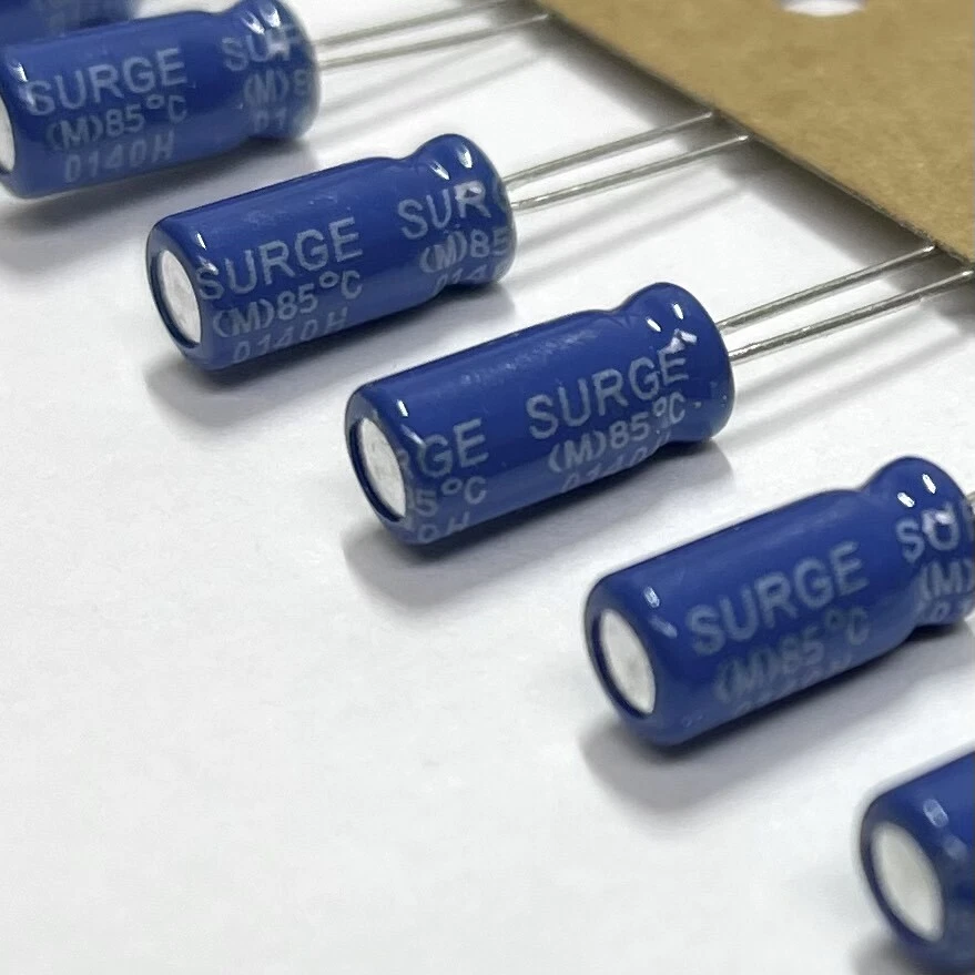 (PKG de 20) Condensador Electrolítico 1uF 50V, Radial, 85°C, Serie SURGE REA Foto 3 de 4