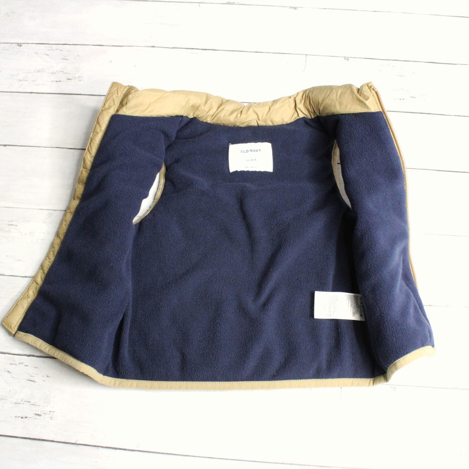 Old Navy Baby Boy's Sleeveless Puffer Jacket Vest Infant Size 1824