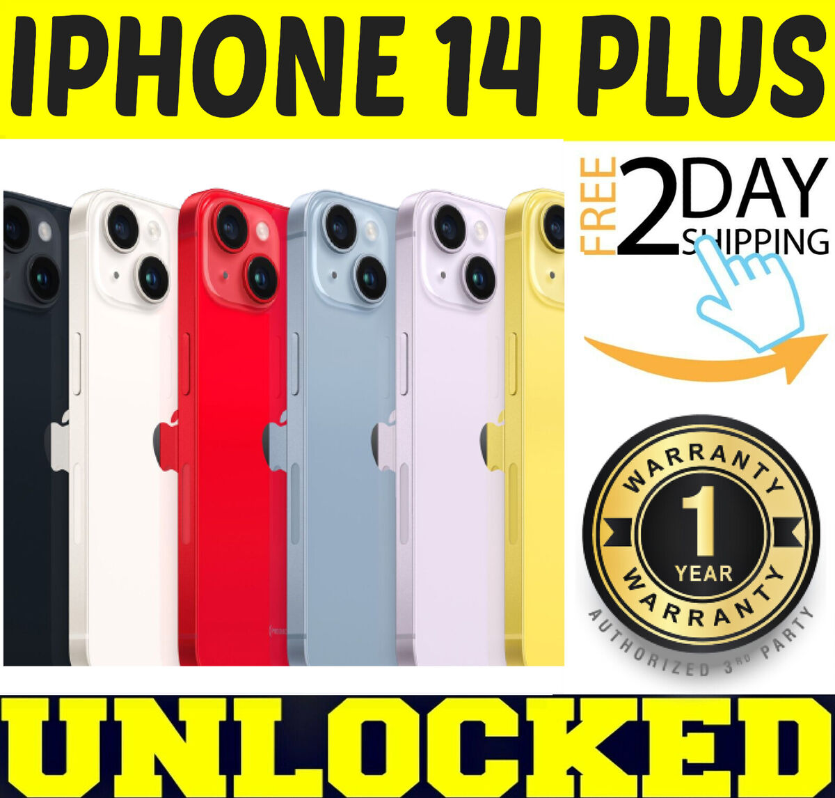 APPLE IPHONE 14 PLUS 128GB 256GB 512GB (FACTORY UNLOCKED APPLE IPHONE 14 PLUS 128GB 256GB 512GB (FACTORY UNLOCKED
