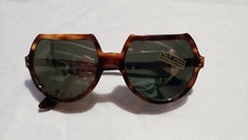 Vintage Sunglasses French Fait Main France Collectors Costume Art Scene Round