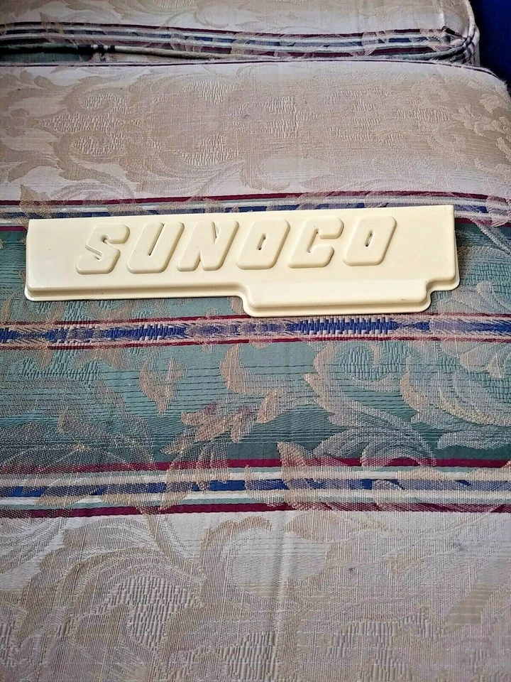 Sunoco Plastic Display Rack Sign, Single Sided, 10.5" X 2.75" Vintage - Изображение 2 из 4