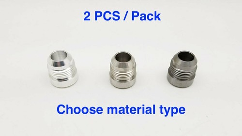 2Pcs Pack AN Male Weld On Bung Steel / Stainless / Alloy , Size AN-3 to AN-20 - 第 2/7 張圖片
