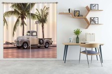 3D Pickup Trucks A4376 Transport Photo Curtain Window Blockout Fabric Amy 2023