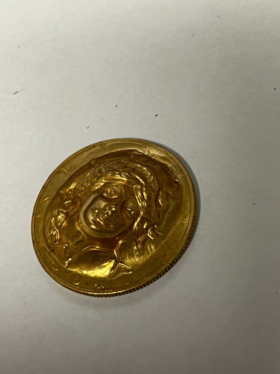 Vintage 1980 3D Lady Liberty Repousse Face on Half Dollar