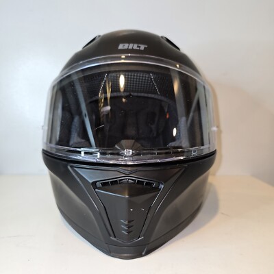 BILT Vertex full face Motorcycle helmet - XXL - Matte Black Ecer22-05 Never Used