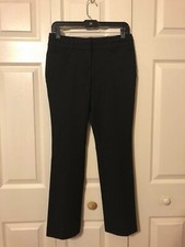 New York Company 7th Avenue Design Studio Solid Black Dress Pants 2 Petite NEW
