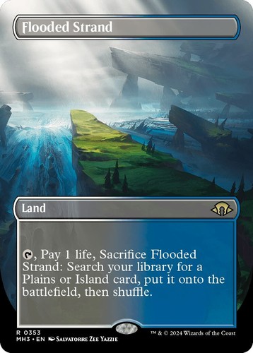 Flooded Strand R Extended Art Foil #464 | MH3 Modern Horizons 3 