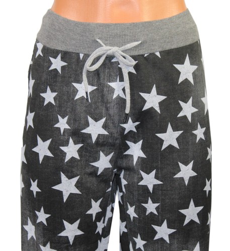 Pantaloni felpati Distressed Used Look Star Stern Baggy 7/8 pantaloni nuovi taglia 44 46 L XL - Foto 3 di 6