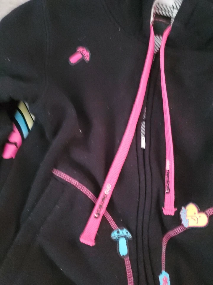 Y2K De Colección Akademiks Reversible Graffiti Sudadera con Capucha Pequeña Cremallera Sudadera con Capucha Rosa Años 90 00 Raro Foto 4 de 4