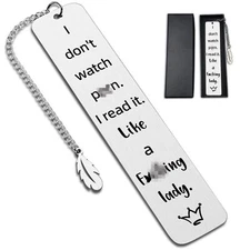 Metal Bookmarks for Women Book Lover Bookish GiftsBookMarker with Chain for B...