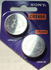 2PK CR2450 SONY  3V LITHIUM (GREAT EXP 2034) DL2450 ECR2450 FREE SHIP & TRAK