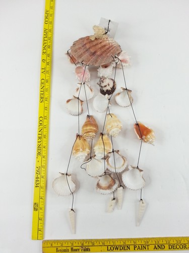 NEW NWT Hanging Assorted Real Sea Shells Wind Chimes 21 Inch - Picture 8 of 8