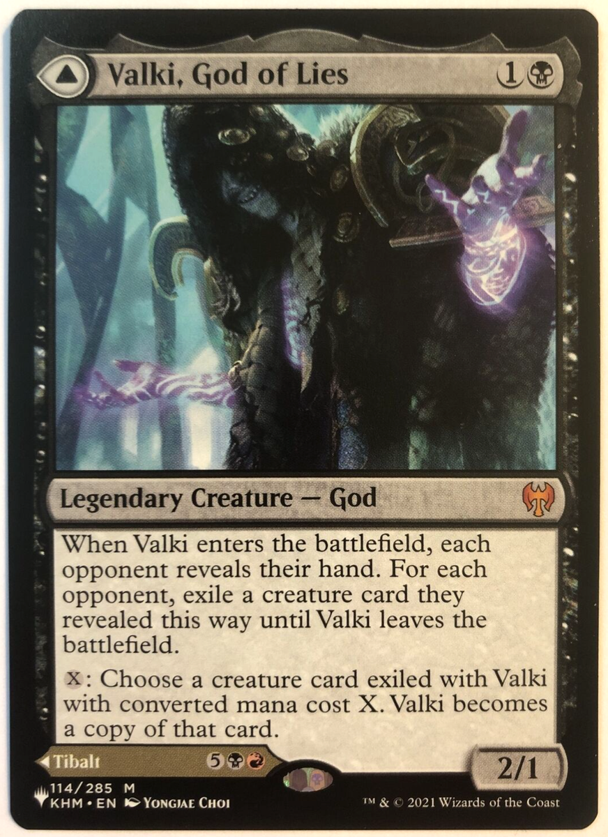 Valki God of Lies // Tibalt Cosmic Impostor 1x FOIL KHM MTG Kaldheim Mythic MINT black Valki God of Lies // Tibalt Cosmic Impostor 1x FOIL KHM MTG Kaldheim Mythic MINT black