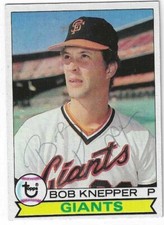 Bob Knepper Signed 1979 Topps Card / Autographed