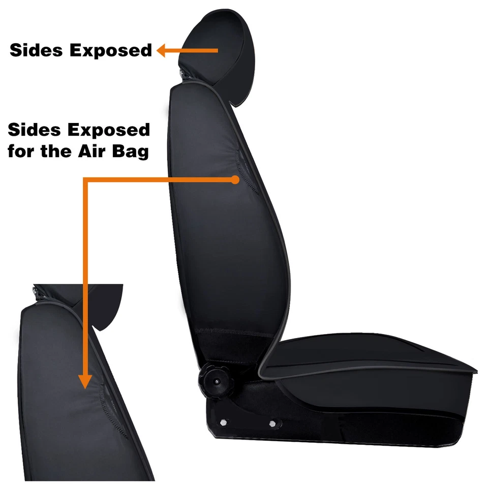 For BMW Car Seat Covers 5 Seat Full Set Leather Front Rear Cushion Protectors - Image 4 of 4