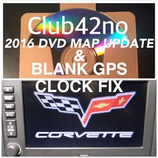 2005 Thru 2010 Corvette C6 Nav Navigation Blank Clock Fix 2016 Dvd Map Update