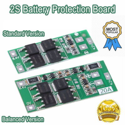 2S 20A 8.4V 18650 Li-ion Lithium Battery BMS PCM PCB Protection Board