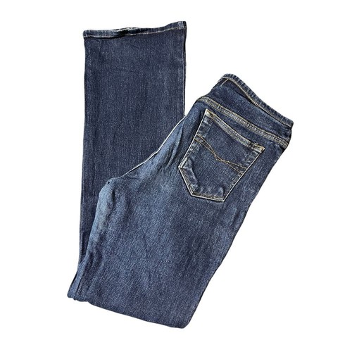 Vintage Y2K no waist flare jeans low rise size 7 Z Cavaricci dark wash - Picture 4 of 13