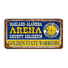 Metal sign Golden State Warriors vintage Golden State Warriors home NBA Warriors
