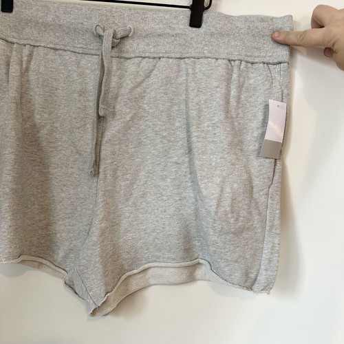 Pantaloncini comodi da donna BP grigi pull-on biologici nuovi con etichette - 2X - Foto 4 di 5