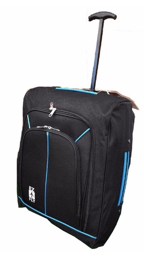 EZ Wheeled Luggage Hand Trolley Small Travel Bag Ryanair Cabin Suitcase Holdall - Picture 4 of 5