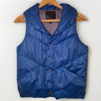 Vans WOMENS SODAPOP VEST Jacket SZ S Coat BLUE Puffer Soda Pop *READ
